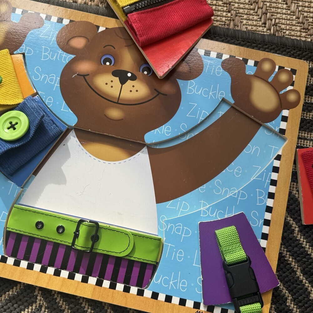 Melissa & Doug Basic Skills Puzzle Board - Wooden Educational Toy - Picture 8 of 9